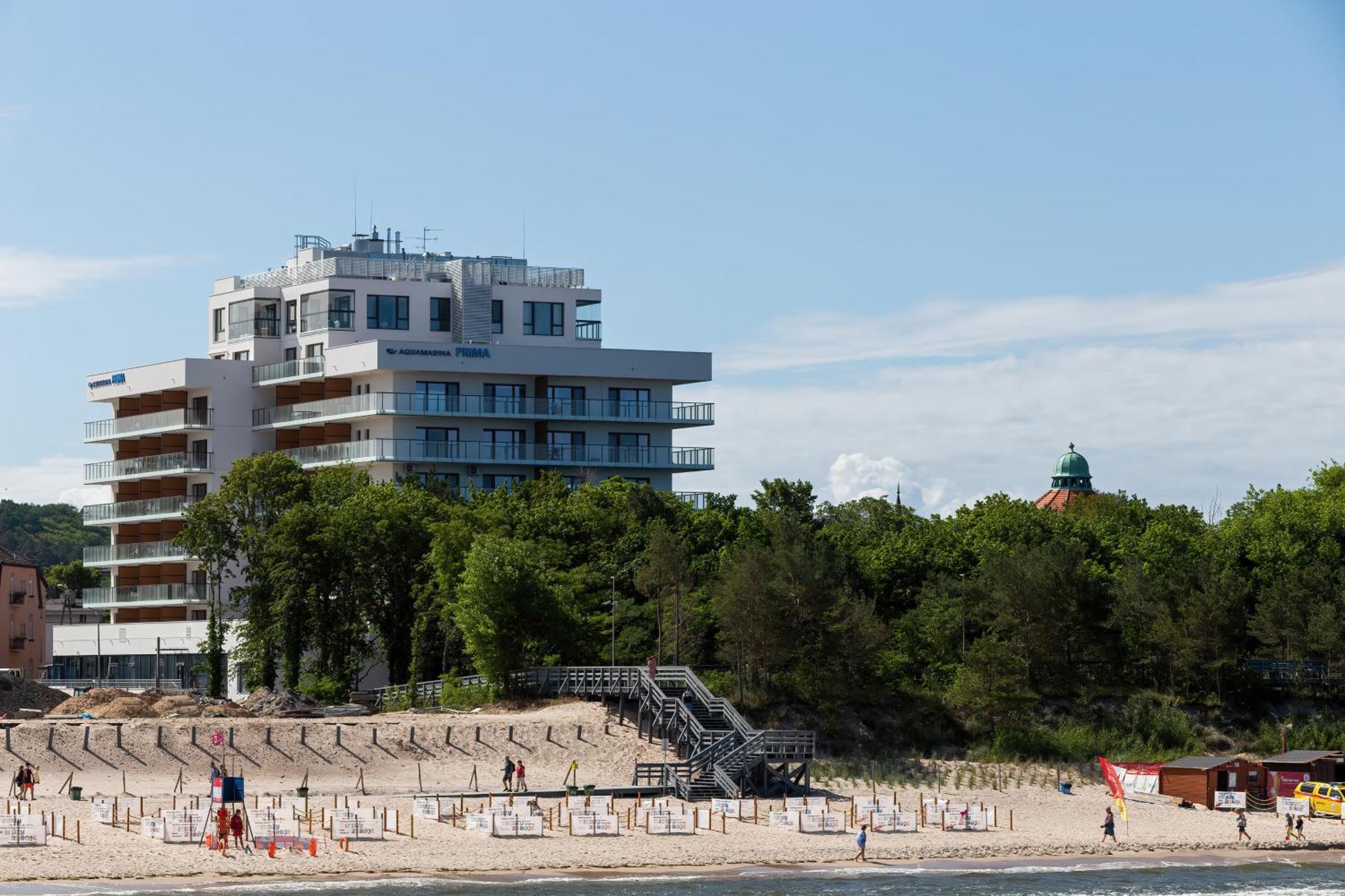Aquamarina Prima Deluxe Studios With Sea View By Noclegi Renters เมียนซิดดรอแย ภายนอก รูปภาพ